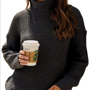 Long long sleeve black turtleneck